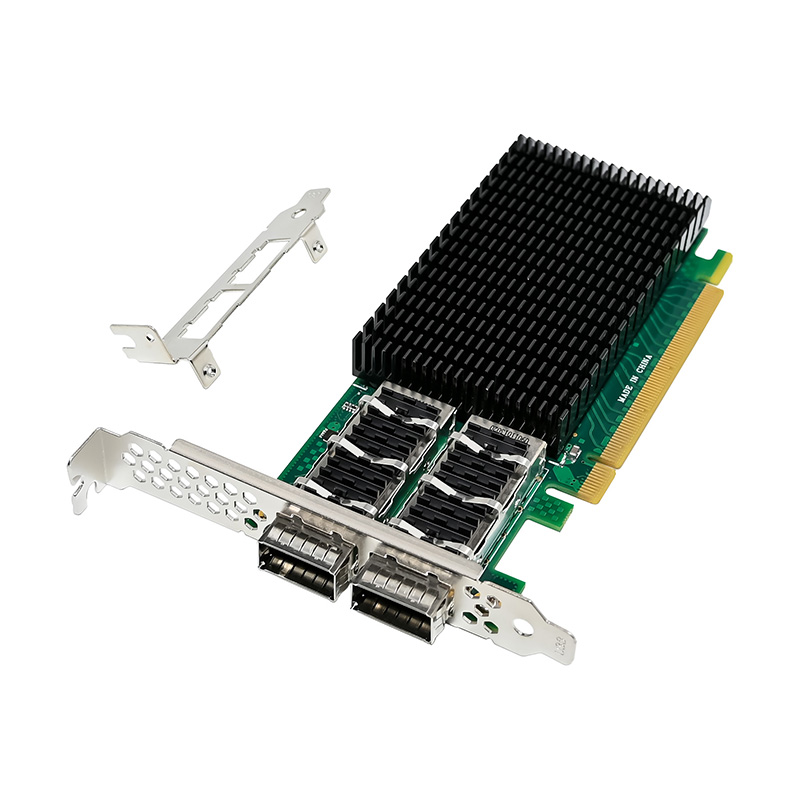 100Gbe Qsfp28 Network Card - 듀얼 포트 100GbE QSFP28 광섬유 이더넷